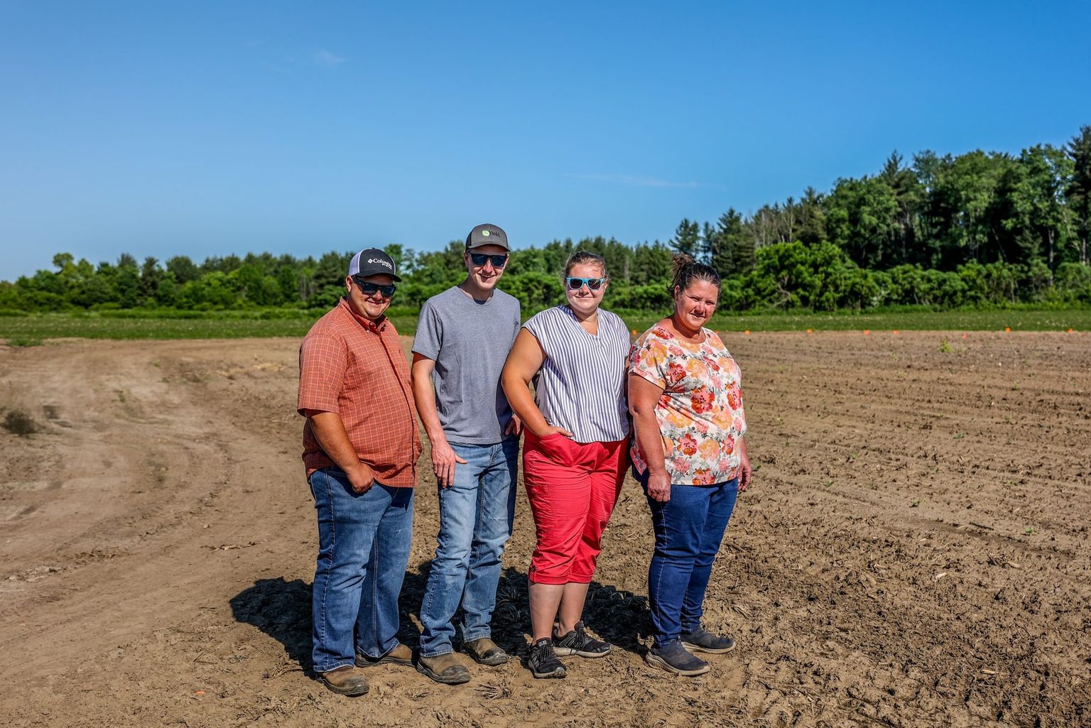 The Peters family of Peters Produce fruit and vegetable farm in Aylmer, Ontario.