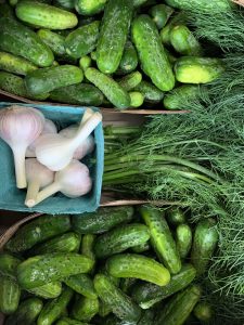 Fresh and local vegetables at Peters Produce fruit and vegetable farm in Aylmer, Ontario.